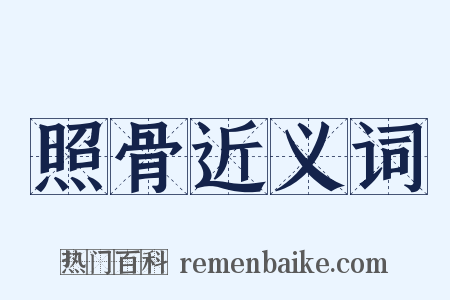 照骨近义词是什么意思的图片